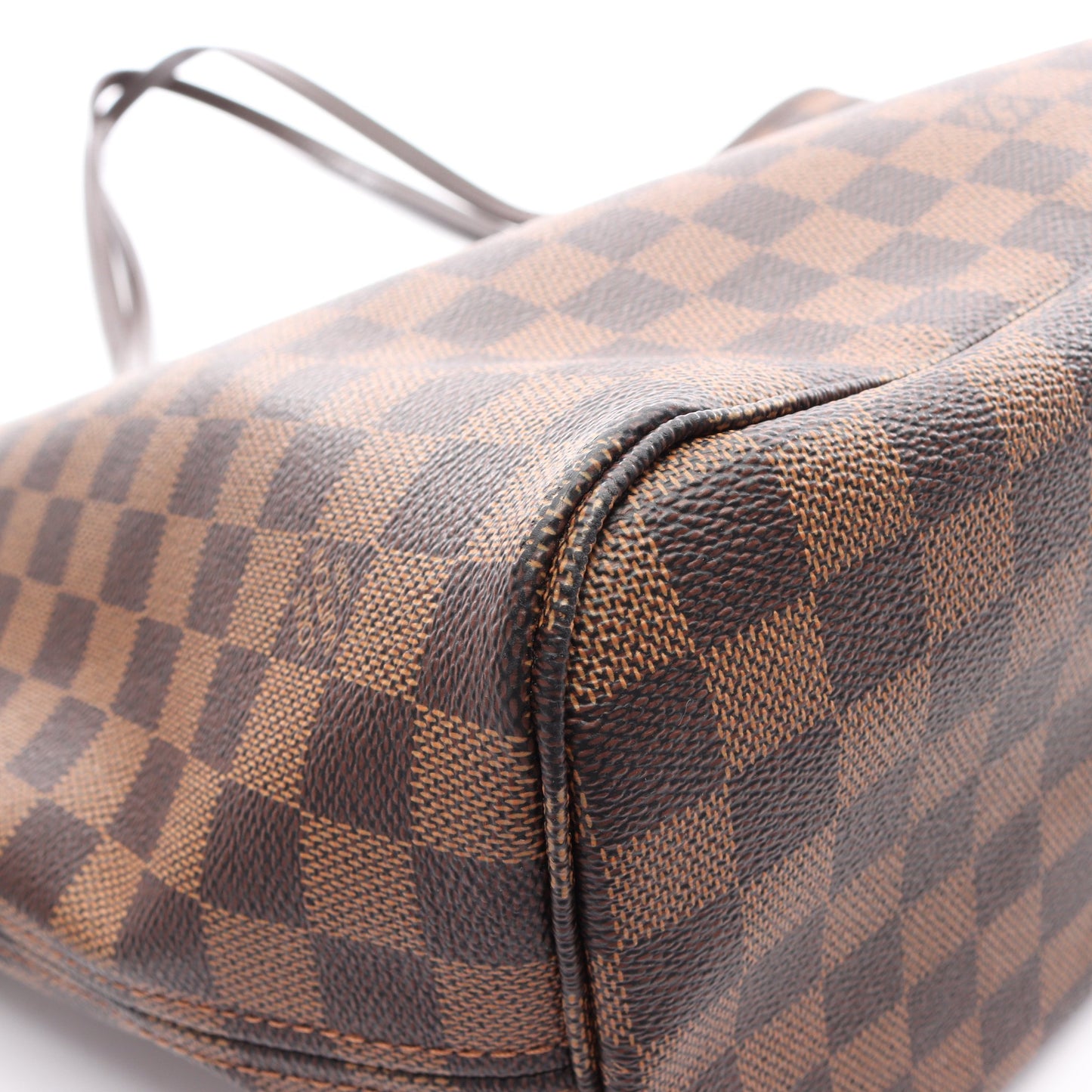 ネヴァーフルMM ダミエエベヌ ショルダーバッグ トートバッグ PVC レザー ブラウン ルイヴィトン バッグ LOUIS VUITTON
