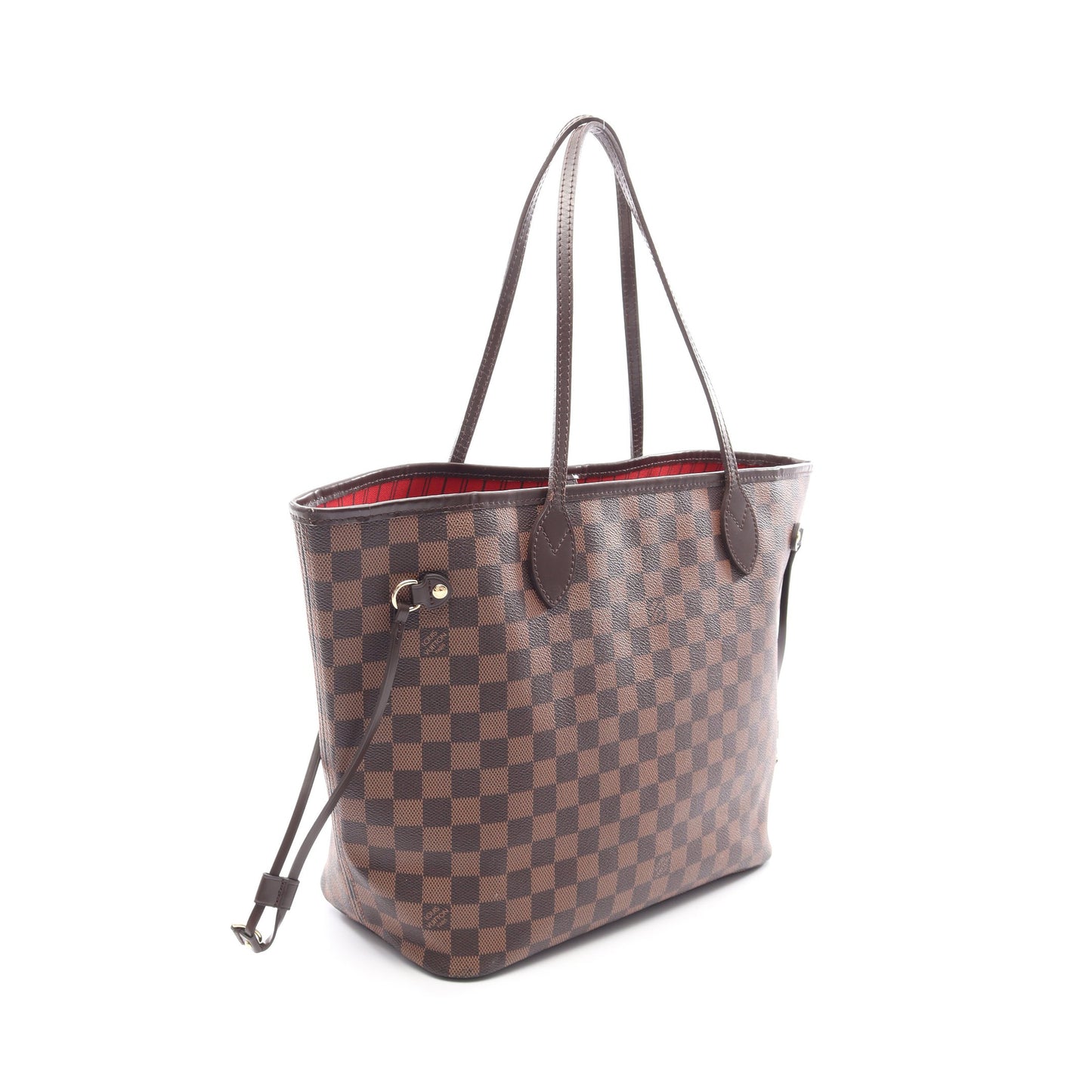 ネヴァーフルMM ダミエエベヌ ショルダーバッグ トートバッグ PVC レザー ブラウン ルイヴィトン バッグ LOUIS VUITTON