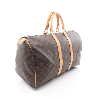 キーポル45 モノグラム ボストンバッグ PVC レザー ブラウン ルイヴィトン バッグ LOUIS VUITTON