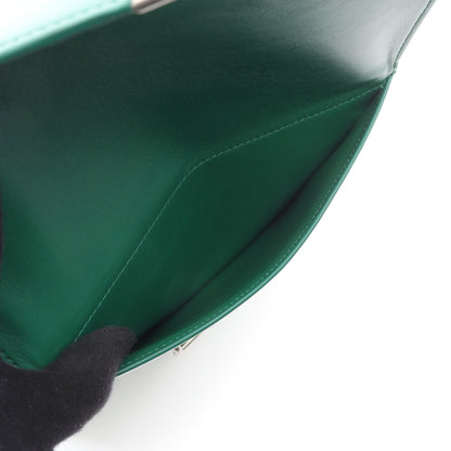 ザ クリップ ショルダーバッグ レザー グリーン ボッテガヴェネタ バッグ BOTTEGA VENETA