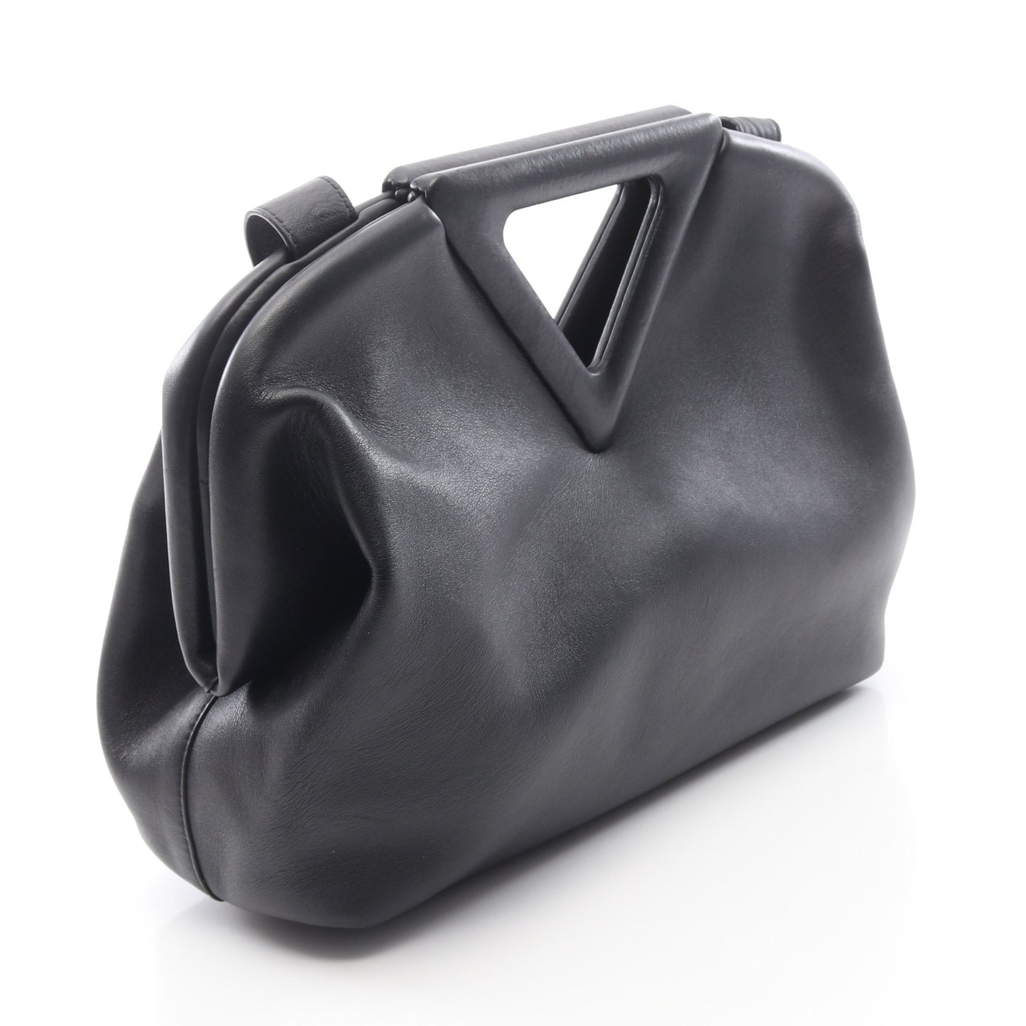 ポイント ミディアム 2WAY ショルダーバッグ レザー ブラック ボッテガヴェネタ バッグ BOTTEGA VENETA