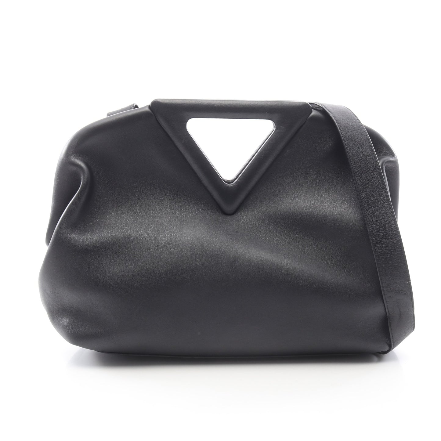ポイント ミディアム 2WAY ショルダーバッグ レザー ブラック ボッテガヴェネタ バッグ BOTTEGA VENETA