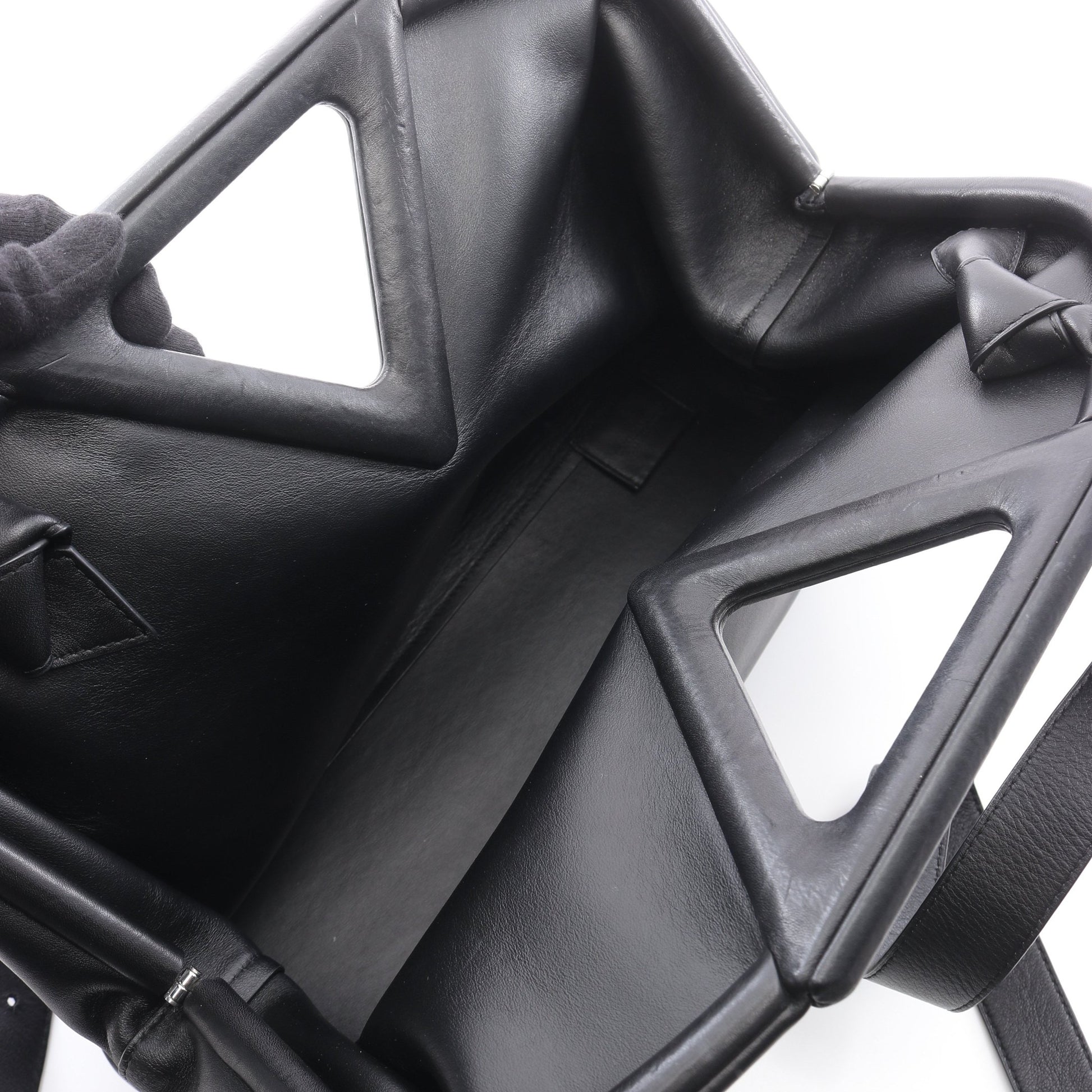 ポイント ミディアム 2WAY ショルダーバッグ レザー ブラック ボッテガヴェネタ バッグ BOTTEGA VENETA