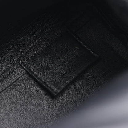 ポイント ミディアム 2WAY ショルダーバッグ レザー ブラック ボッテガヴェネタ バッグ BOTTEGA VENETA