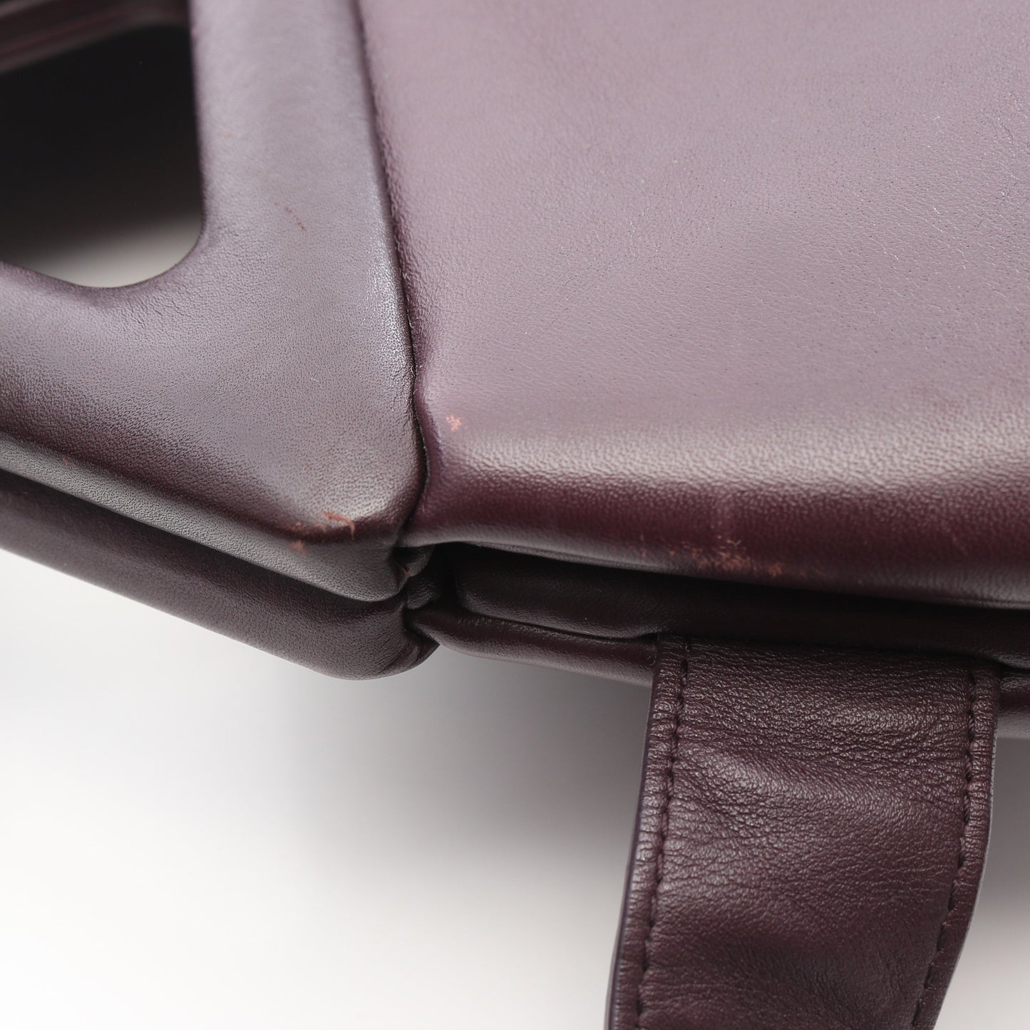 ポイント ミディアム 2WAY ショルダーバッグ レザー ダークパープル ボッテガヴェネタ バッグ BOTTEGA VENETA