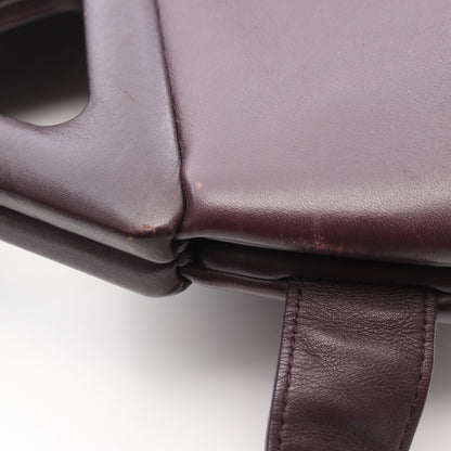 ポイント ミディアム 2WAY ショルダーバッグ レザー ダークパープル ボッテガヴェネタ バッグ BOTTEGA VENETA
