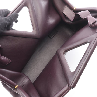 ポイント ミディアム 2WAY ショルダーバッグ レザー ダークパープル ボッテガヴェネタ バッグ BOTTEGA VENETA