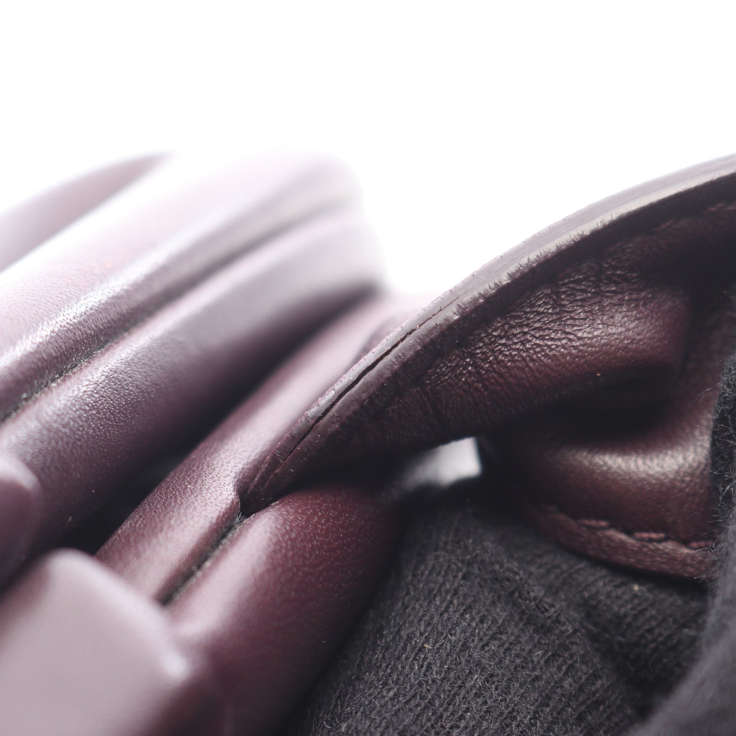 ポイント ミディアム 2WAY ショルダーバッグ レザー ダークパープル ボッテガヴェネタ バッグ BOTTEGA VENETA
