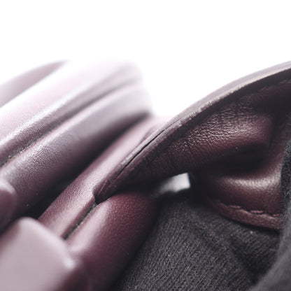 ポイント ミディアム 2WAY ショルダーバッグ レザー ダークパープル ボッテガヴェネタ バッグ BOTTEGA VENETA