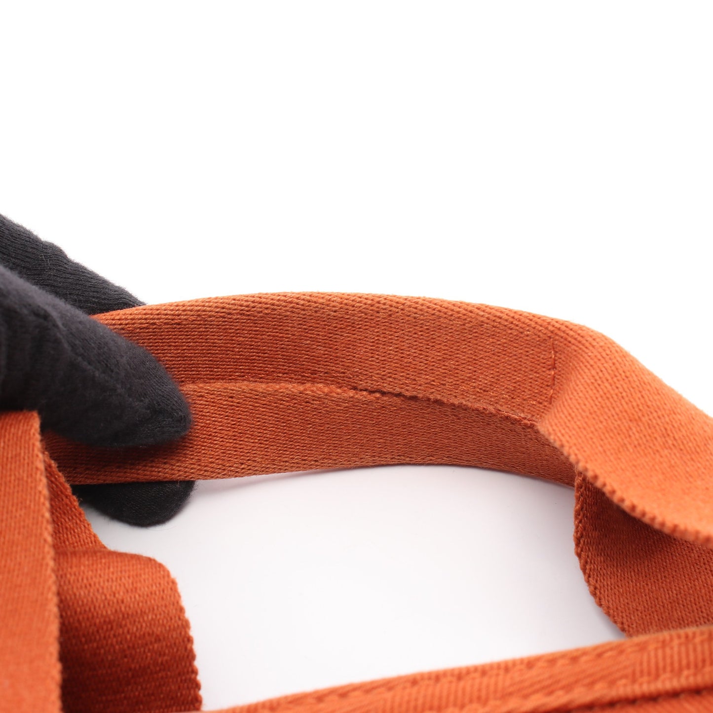 ヴァルパライソMM ポティロン ハンドバッグ トワルシェブロン レザー オレンジ シルバー金具 エルメス バッグ HERMES
