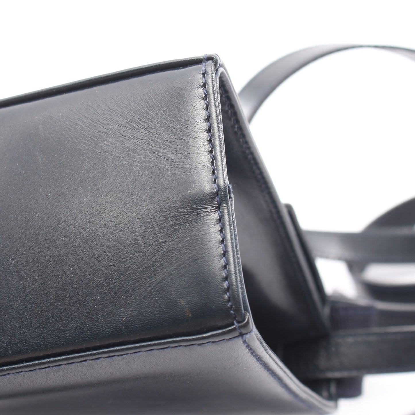 ヴァラリボン 2WAY ハンドバッグ レザー ダークネイビー サルヴァトーレフェラガモ バッグ Salvatore Ferragamo