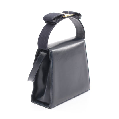 ヴァラリボン 2WAY ハンドバッグ レザー ダークネイビー サルヴァトーレフェラガモ バッグ Salvatore Ferragamo