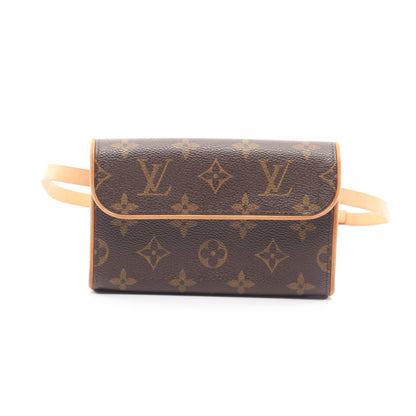 ポシェットフロランティーヌ モノグラム ボディバッグ ウエストバッグ PVC レザー ブラウン ルイヴィトン バッグ LOUIS VUITTON