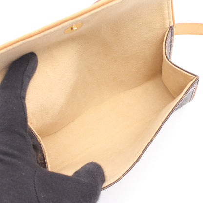 ポシェットフロランティーヌ モノグラム ボディバッグ ウエストバッグ PVC レザー ブラウン ルイヴィトン バッグ LOUIS VUITTON