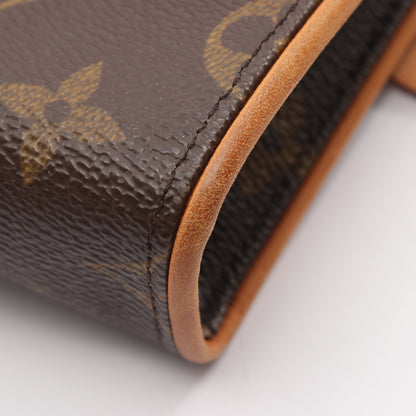 ポシェットフロランティーヌ モノグラム ボディバッグ ウエストバッグ PVC レザー ブラウン ルイヴィトン バッグ LOUIS VUITTON