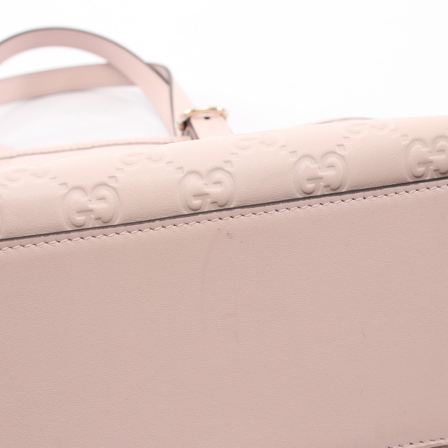 GGエンブレム グッチシマ ハンドバッグ トートバッグ レザー ライトピンク グッチ バッグ GUCCI