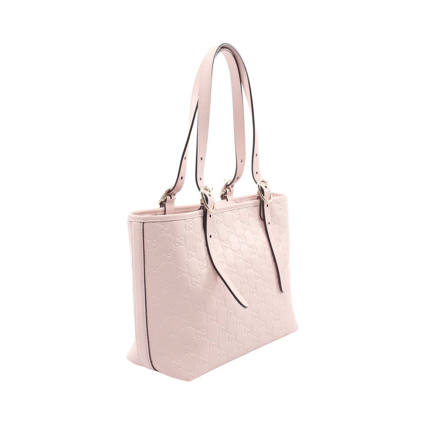 GGエンブレム グッチシマ ハンドバッグ トートバッグ レザー ライトピンク グッチ バッグ GUCCI