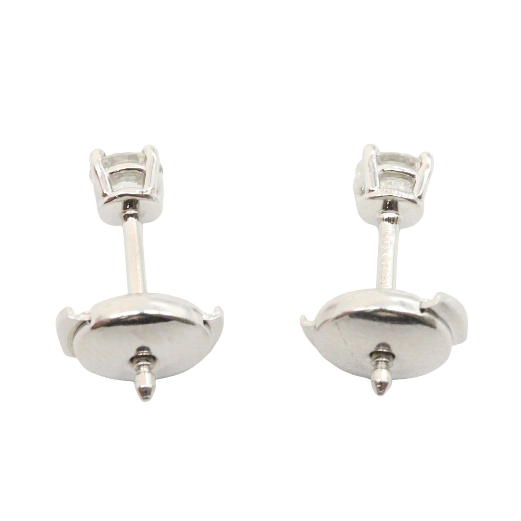 ソリティアピアス ピアス PT950 ダイヤモンド プラチナ クリア ティファニー アクセサリー TIFFANY & Co.