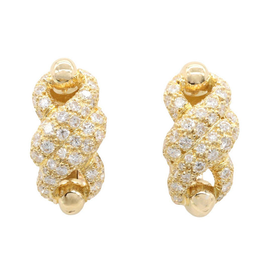 トルネード ダイヤ ピアス ピアス ダイヤモンド K18YG イエローゴールド クリア カルティエ アクセサリー Cartier