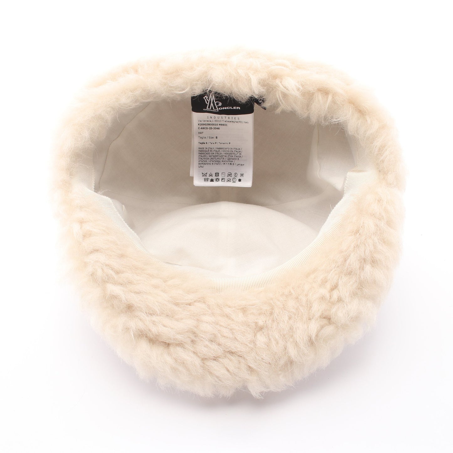 GORE-TEX キャップ シアリング アイボリー モンクレールグルノーブル