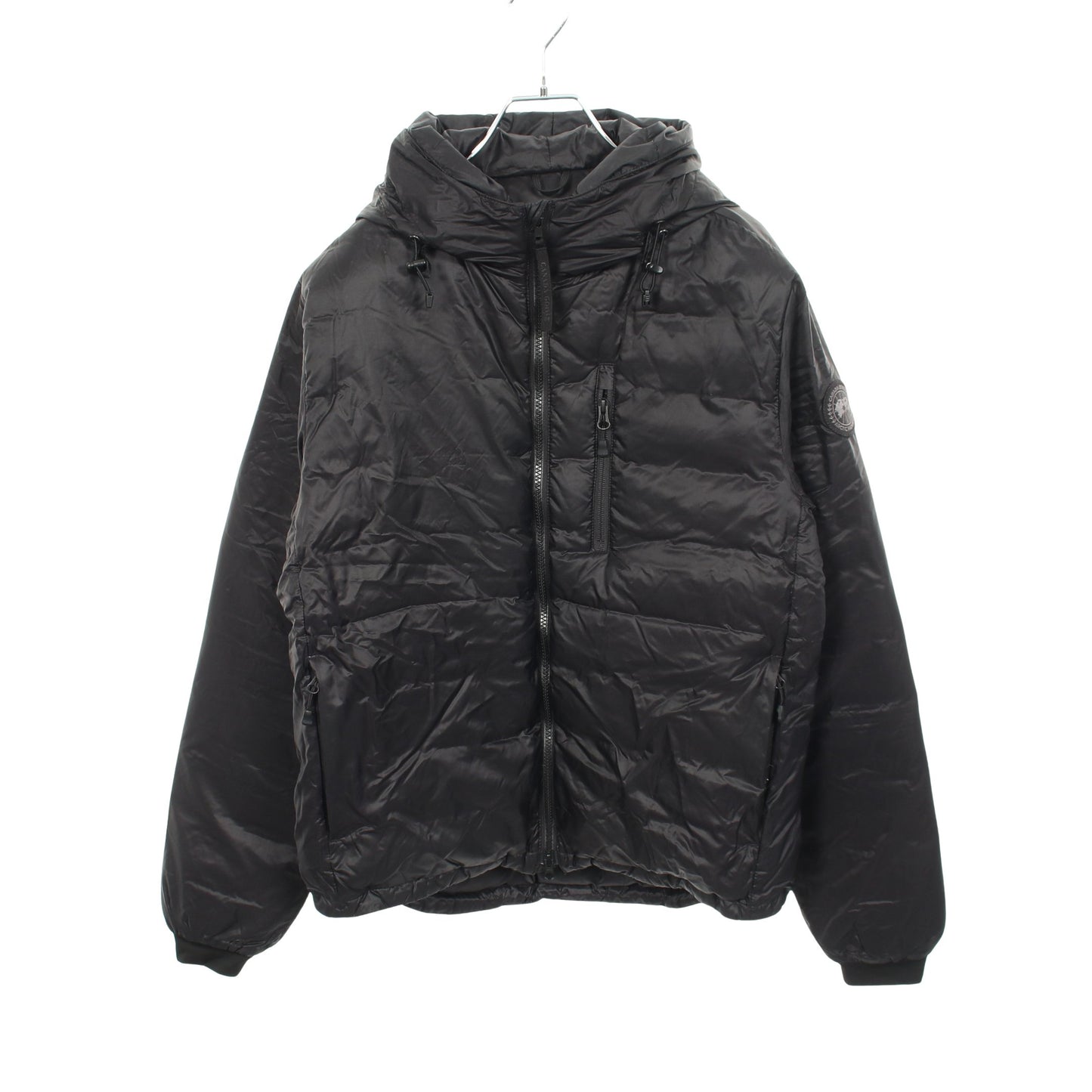 LODGE HOODY BLACK LABEL ロッジ フーディ フード付き ダウンジャケット ナイロン ブラック カナダグース