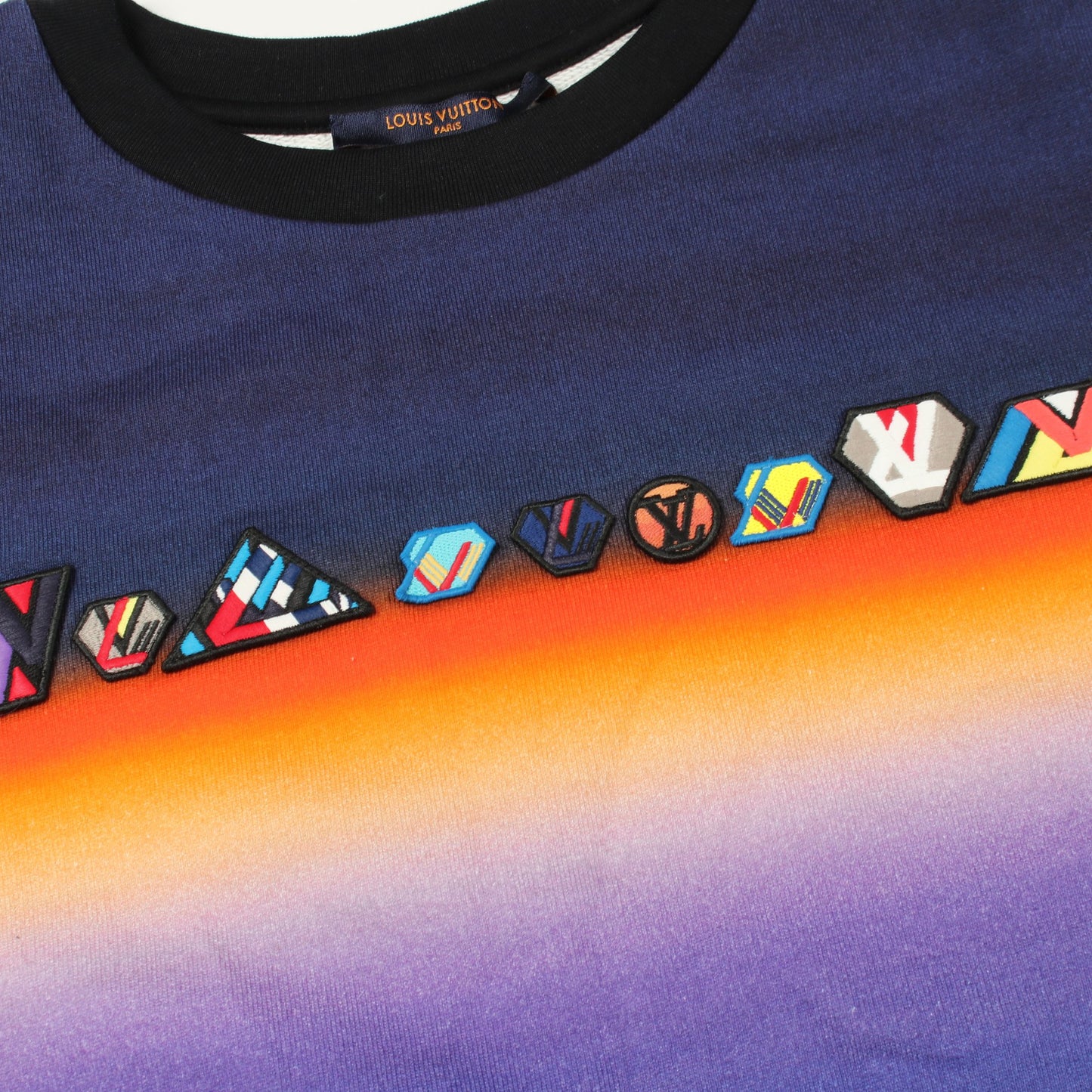 タイダイ スウェット 半袖 カットソー コットン ネイビー パープル オレンジ ルイヴィトン トップス LOUIS VUITTON