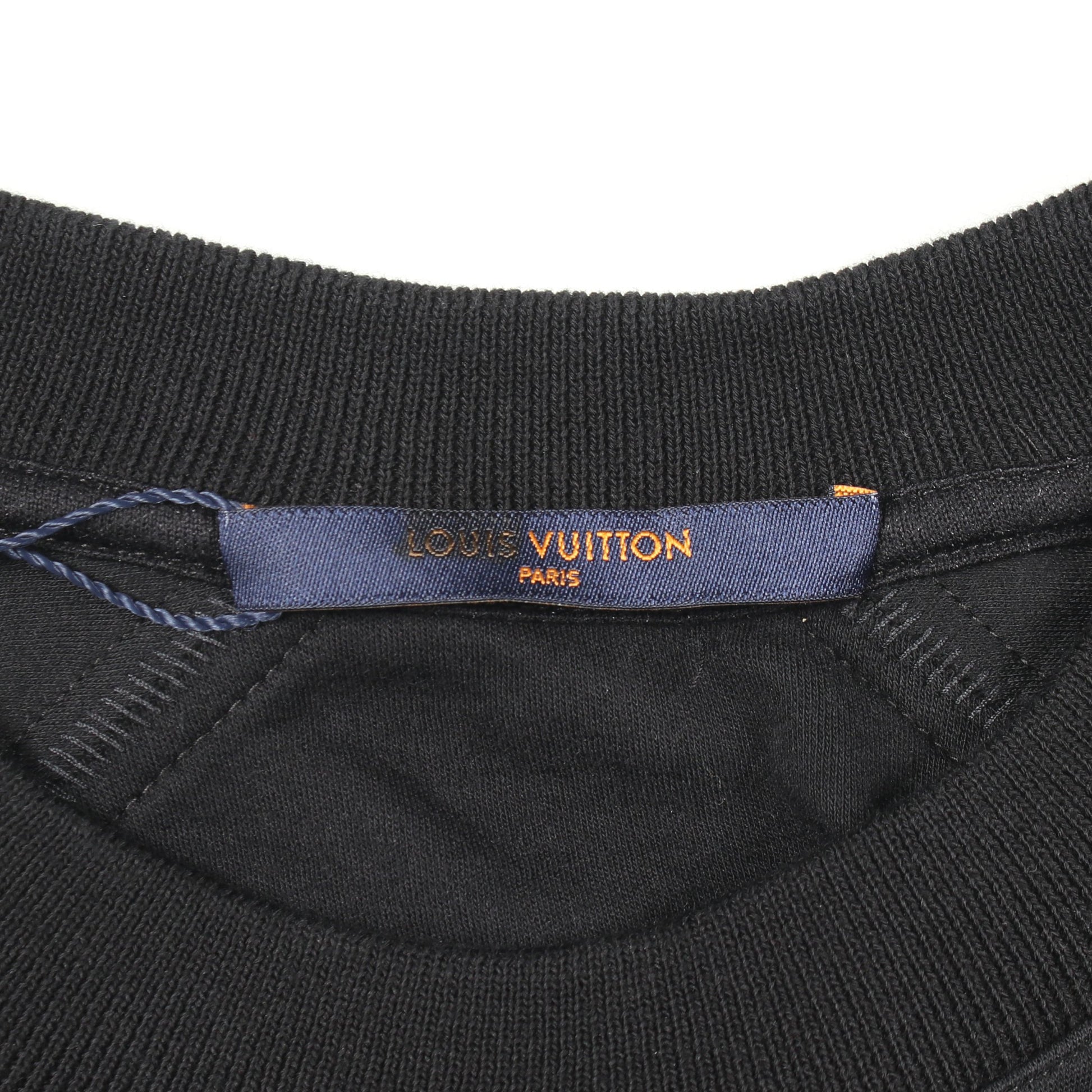 アームロゴ スキューバスペース スウェットシャツ コットン ブラック ルイヴィトン トップス LOUIS VUITTON