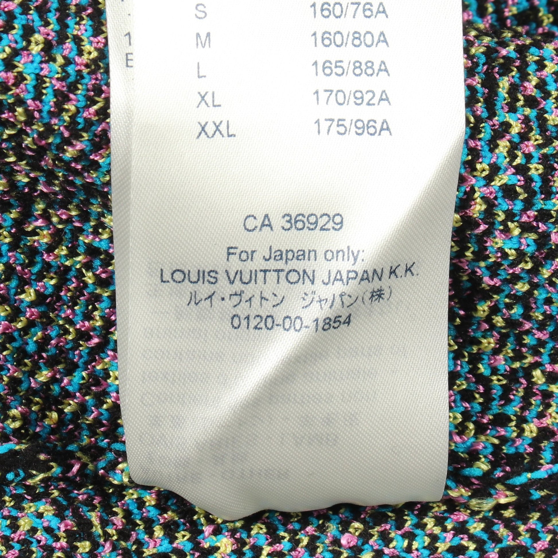 モノグラム ジップアップ ジャケット ウール ナイロン シルク ブラック ブルー マルチカラー ルイヴィトン アウター LOUIS VUITTON