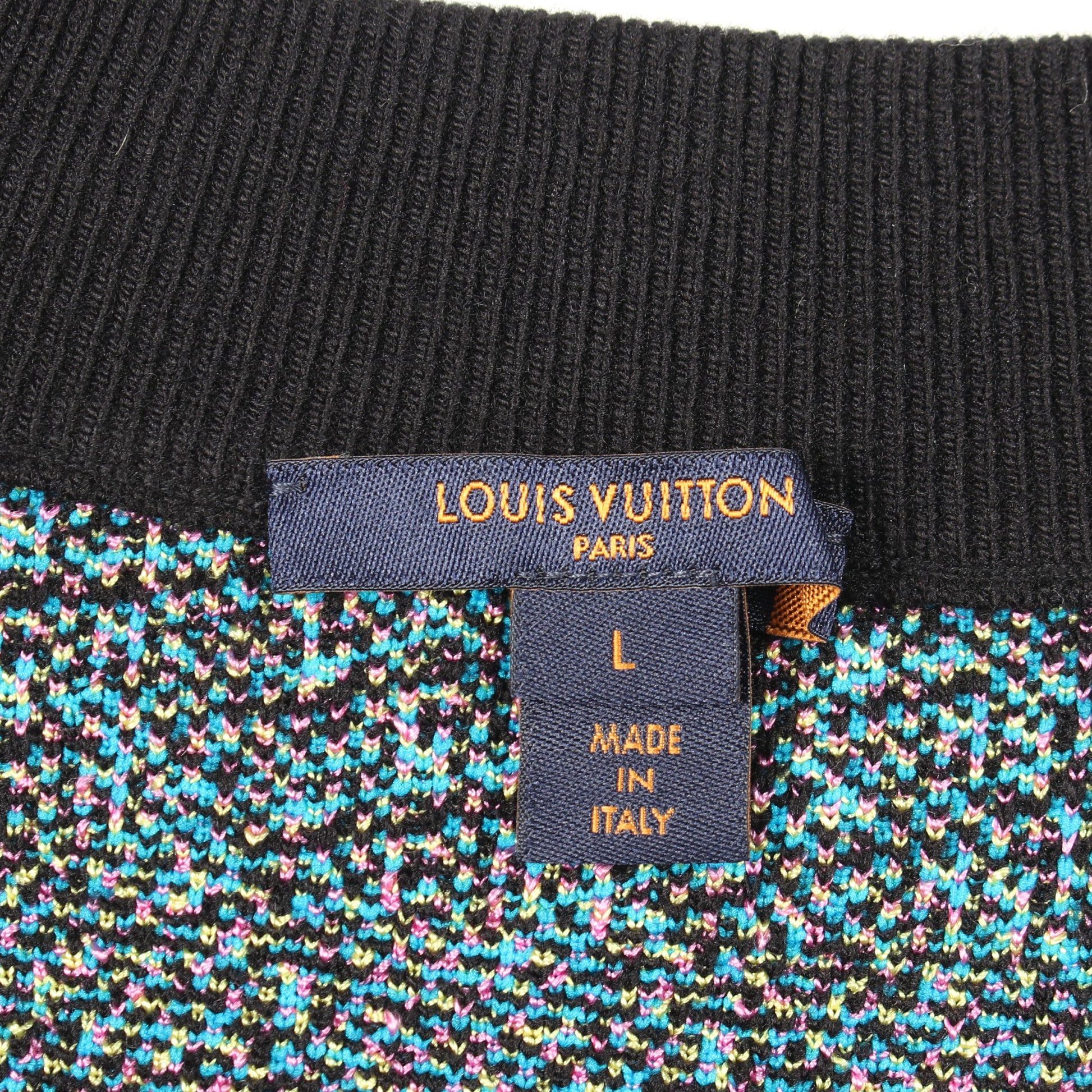 モノグラム ジップアップ ジャケット ウール ナイロン シルク ブラック ブルー マルチカラー ルイヴィトン アウター LOUIS VUITTON