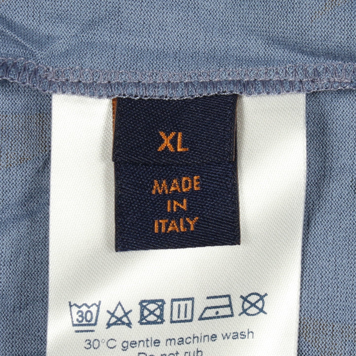 ボタニカル クルーネック 半袖Tシャツ コットン ライトブルー ネイビー マルチカラー ルイヴィトン トップス LOUIS VUITTON