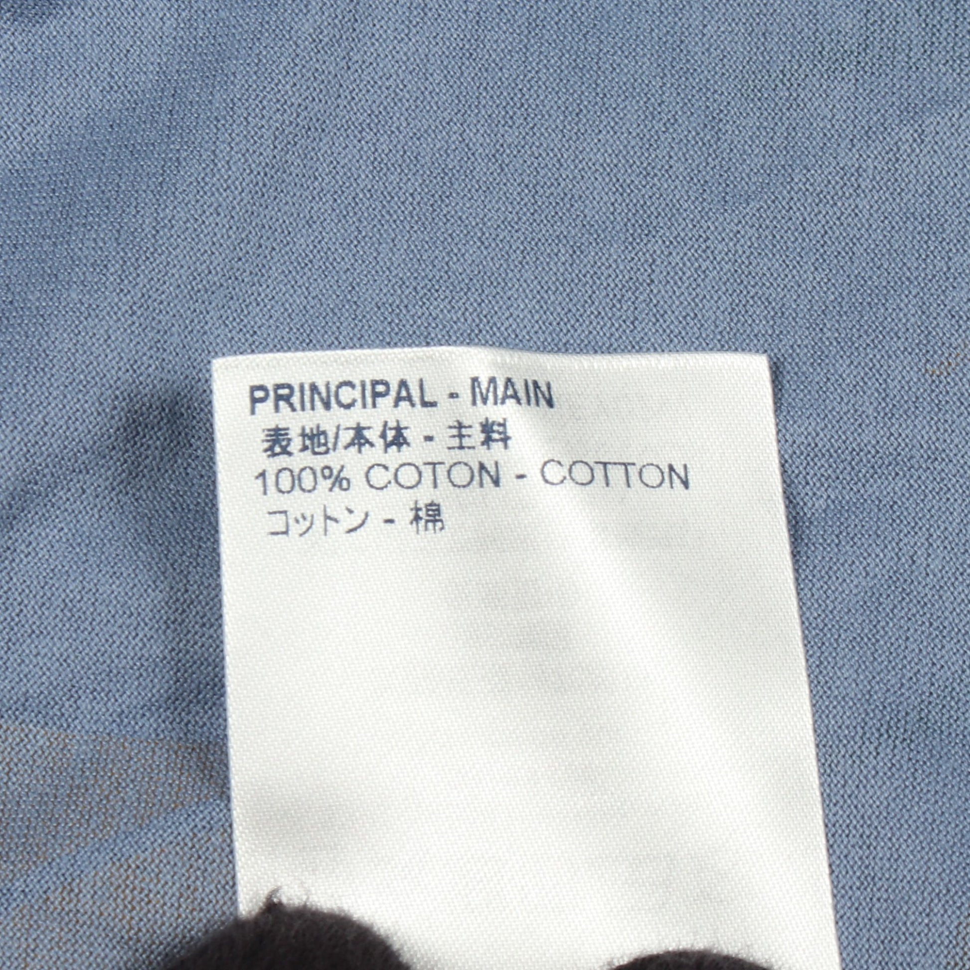 ボタニカル クルーネック 半袖Tシャツ コットン ライトブルー ネイビー マルチカラー ルイヴィトン トップス LOUIS VUITTON