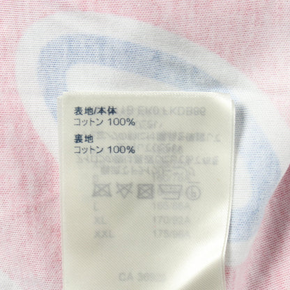グラフィックプリント ステートメント スパンコール 半袖 ワンピース コットン ホワイト マルチカラー ルイヴィトン ワンピース LOUIS VUITTON