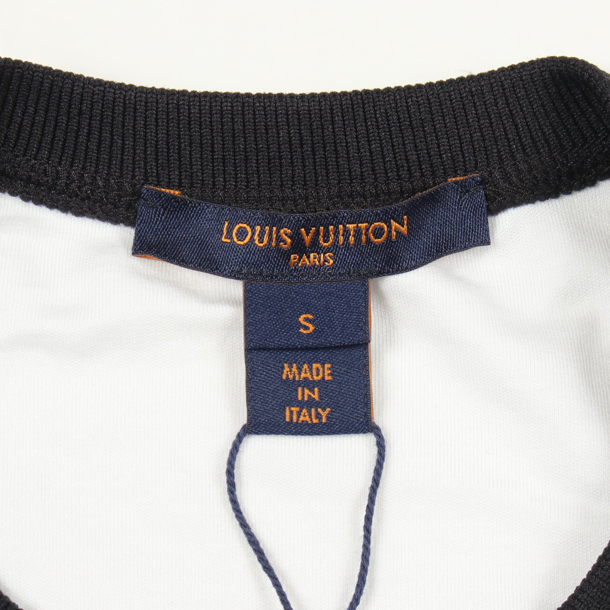 グラフィックプリント ステートメント スパンコール 半袖 ワンピース コットン ホワイト マルチカラー ルイヴィトン ワンピース LOUIS VUITTON