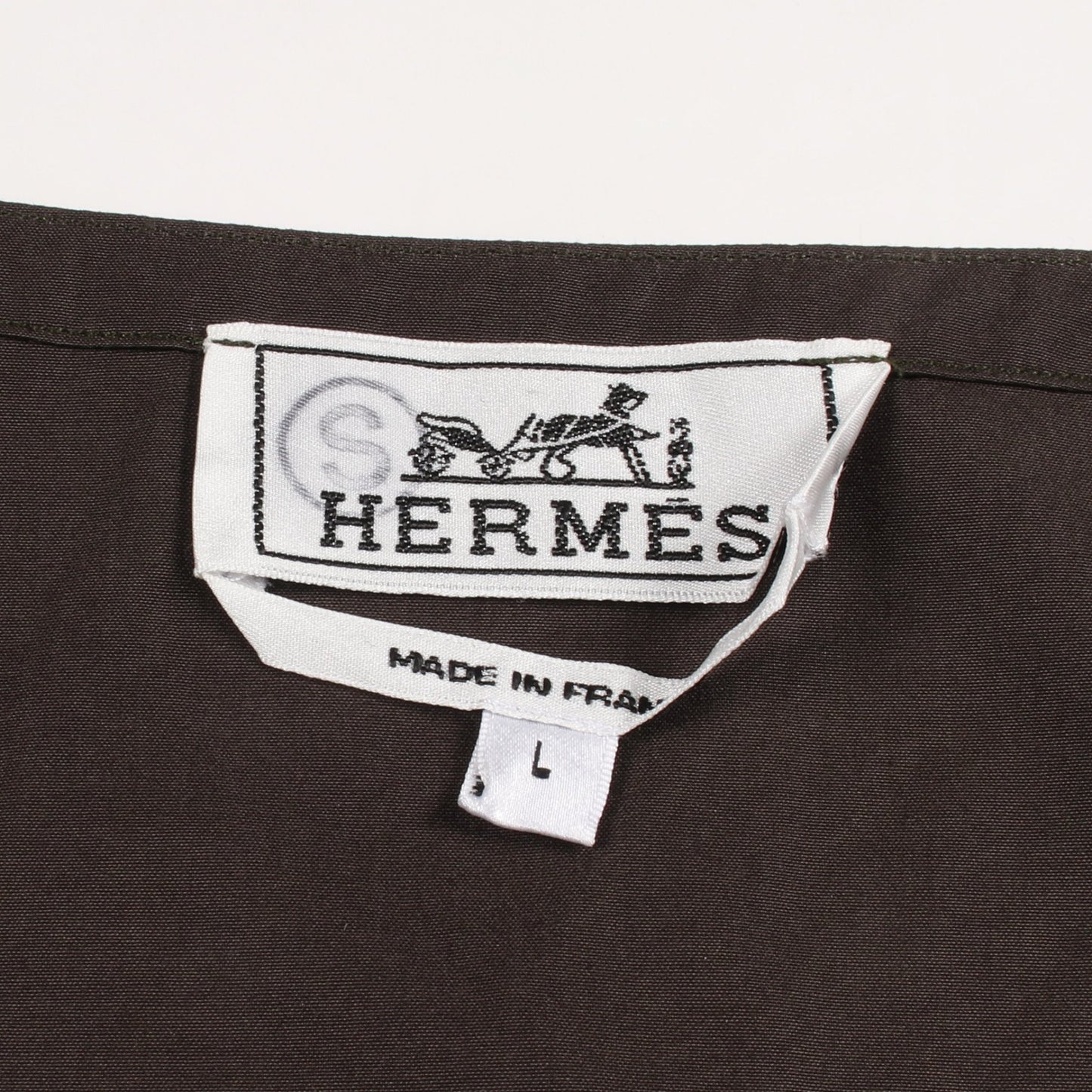 ノースリーブ カットソー コットン カーキグリーン エルメス トップス HERMES