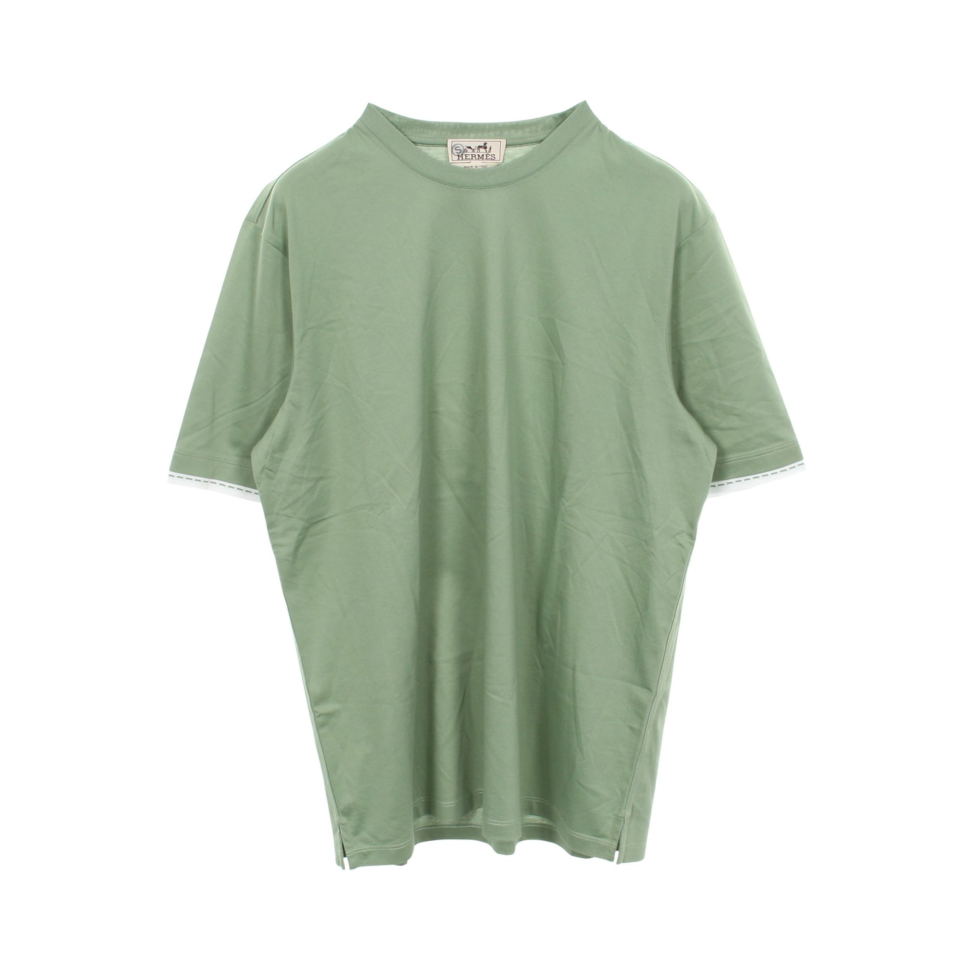 半袖Tシャツ コットン ライトグリーン エルメス トップス HERMES