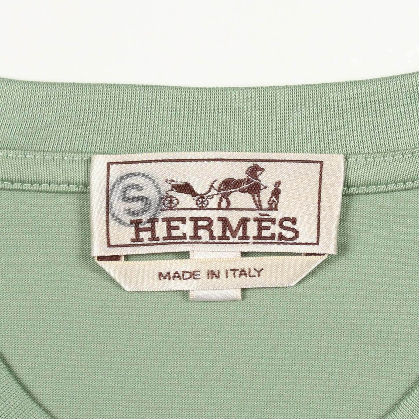 半袖Tシャツ コットン ライトグリーン エルメス トップス HERMES