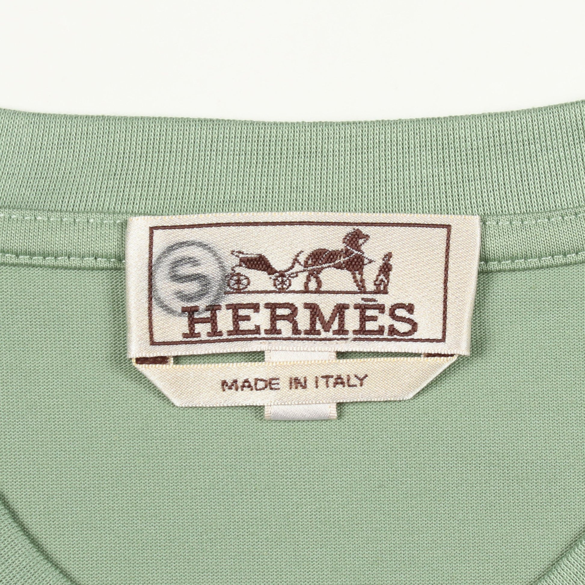 半袖Tシャツ コットン ライトグリーン エルメス トップス HERMES