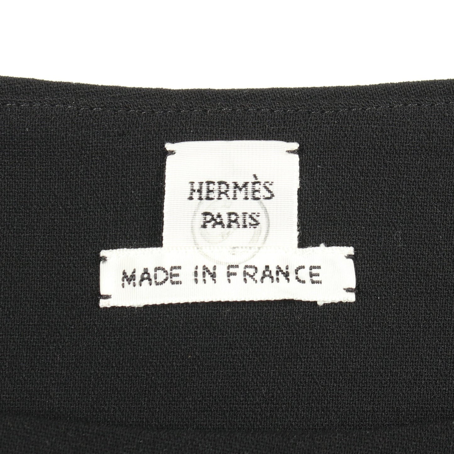 アシンメトリー ノースリーブ ワンピース ウール ブラック エルメス ワンピース HERMES