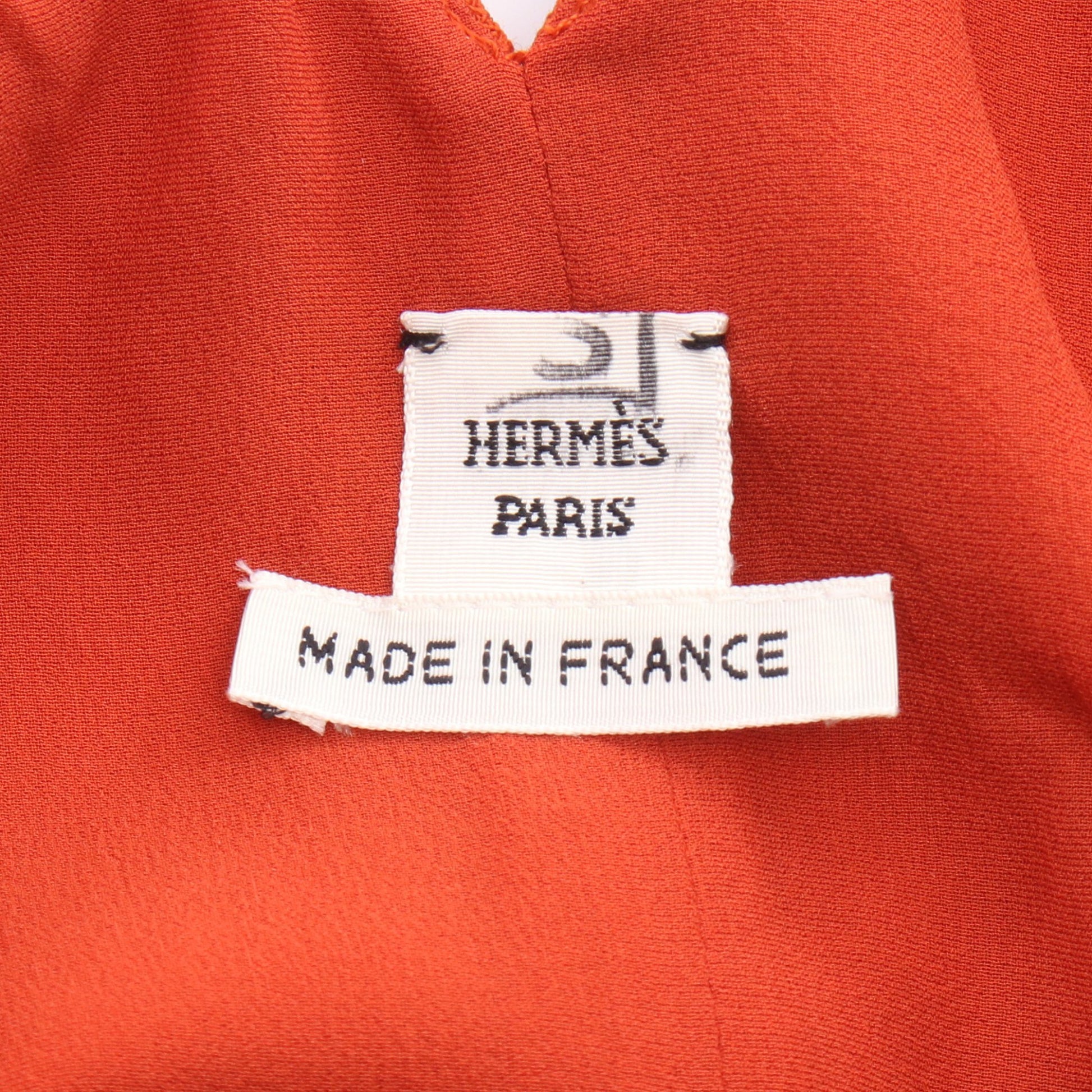 チュニック ウール オレンジ エルメス トップス HERMES