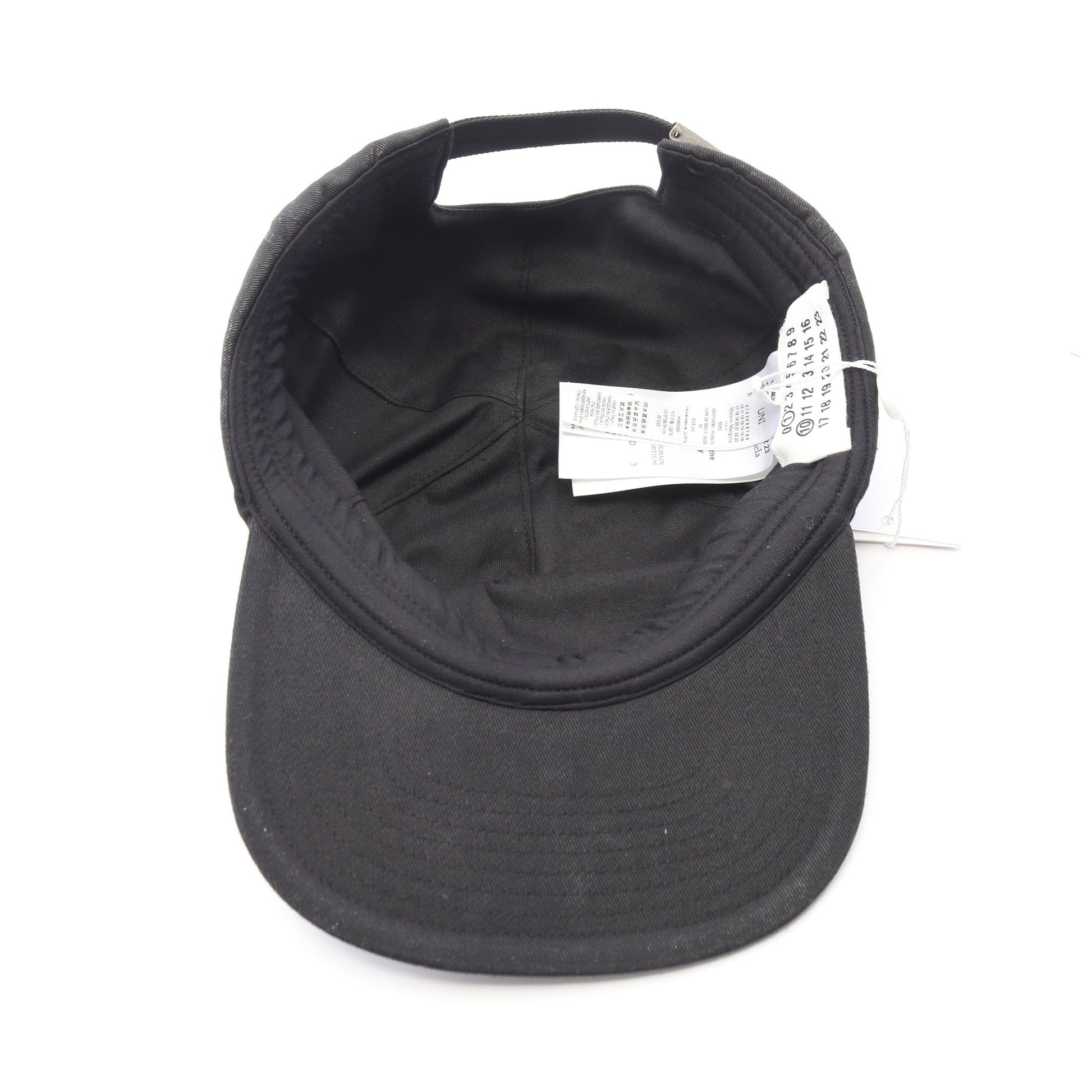 ベースボール キャップ コットン ブラック エムエムシックスメゾンマルジェラ 財布・小物 MM6 MAISON MARGIELA