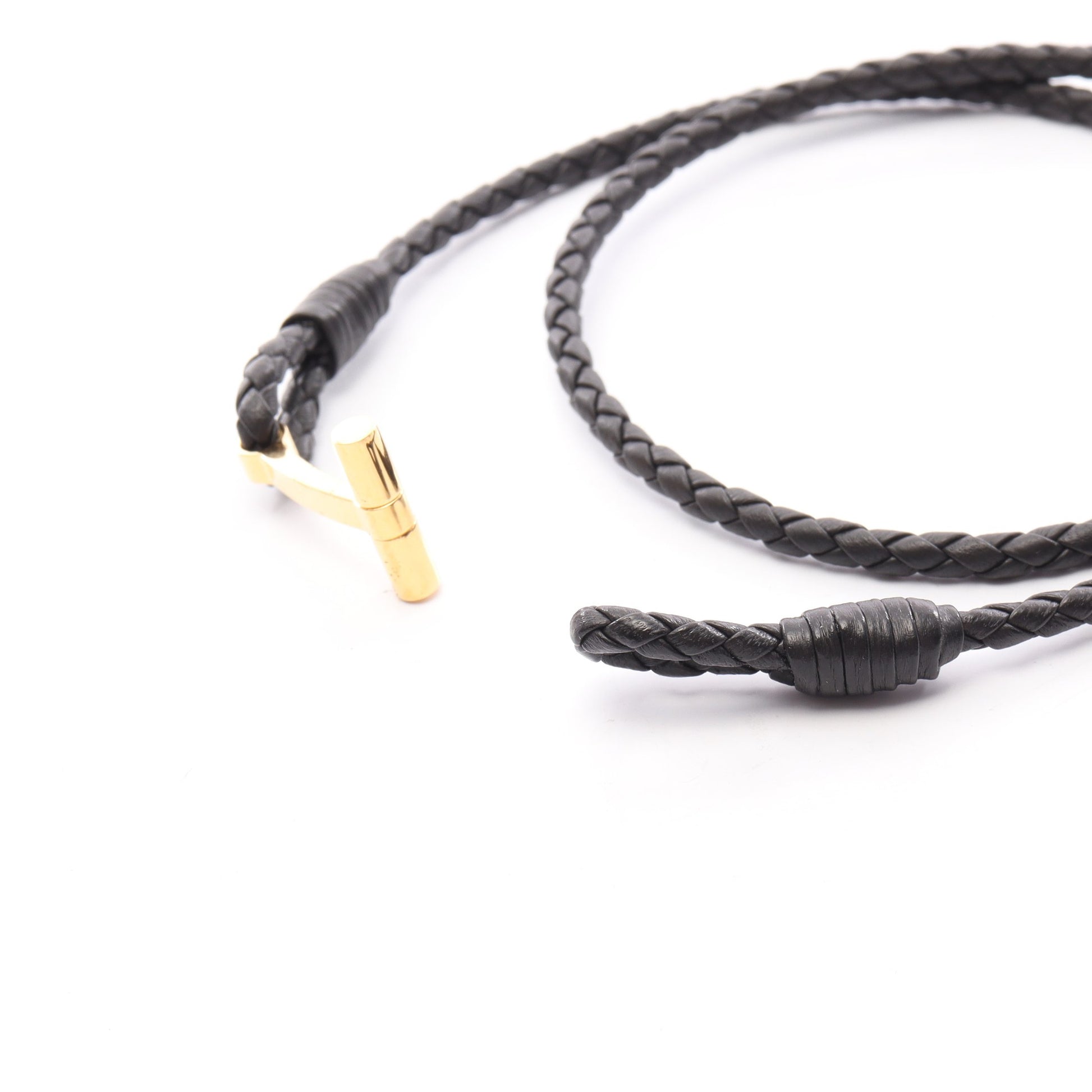T ブレスレット レザー GP ダークブラウン ゴールド トムフォード アクセサリー TOM FORD