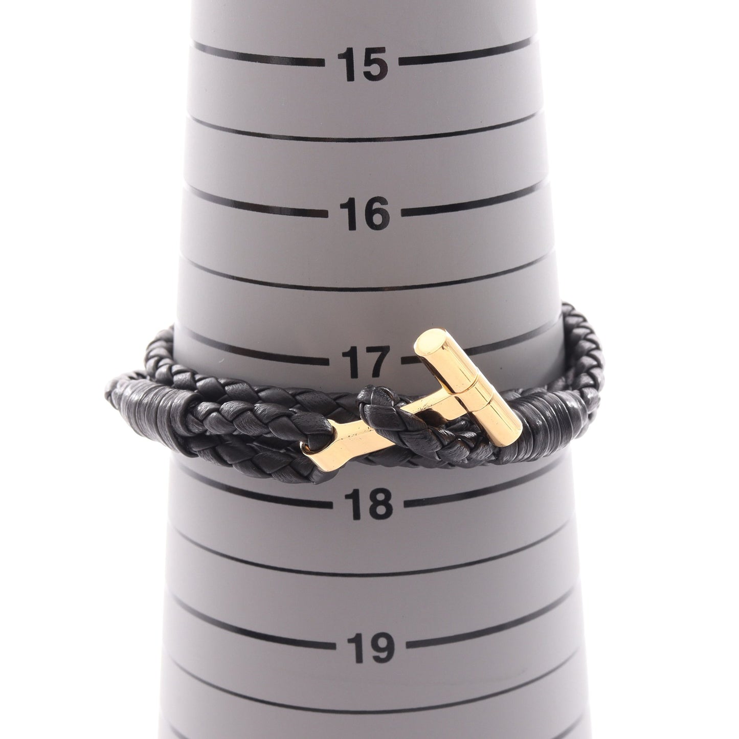 T ブレスレット レザー GP ダークブラウン ゴールド トムフォード アクセサリー TOM FORD