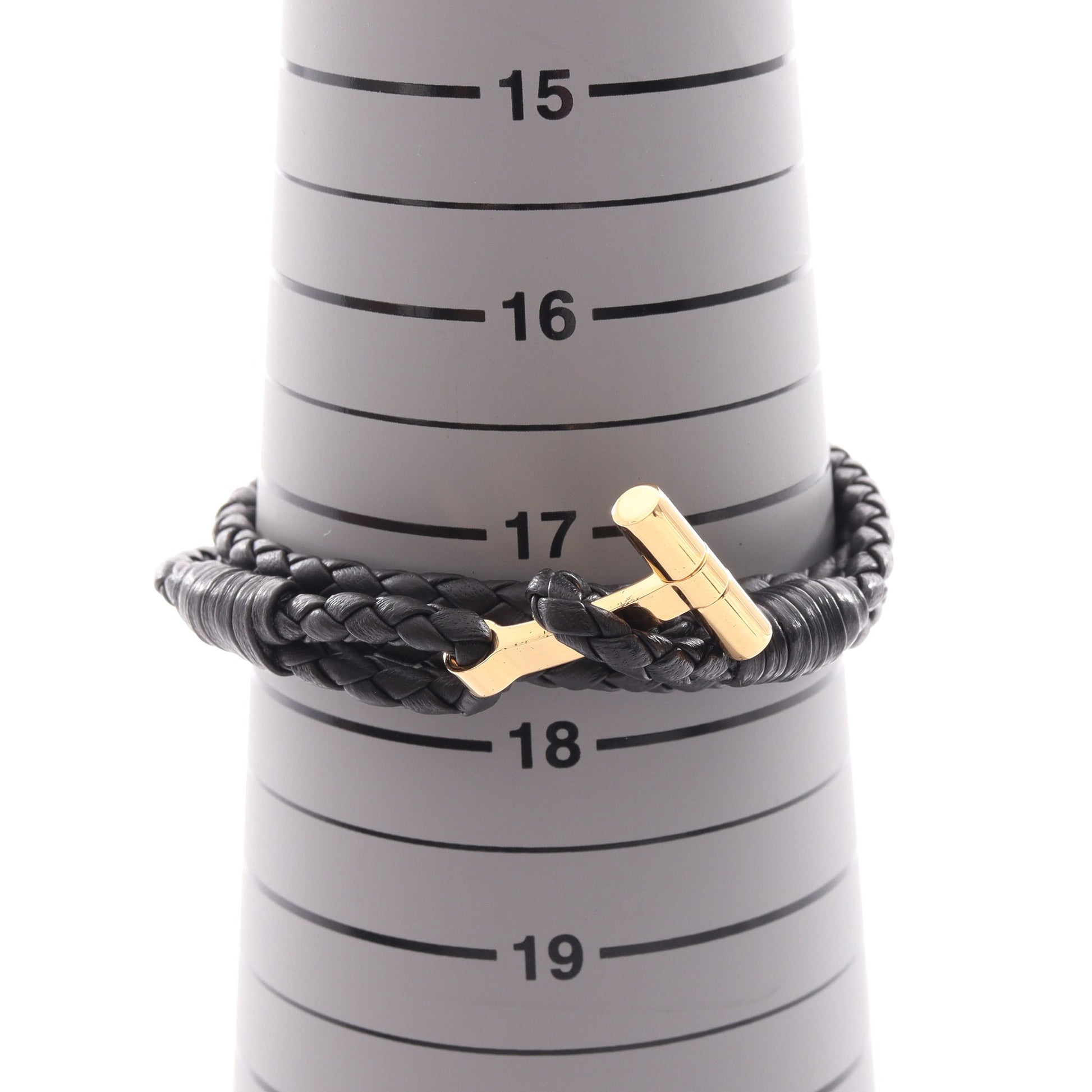 T ブレスレット レザー GP ダークブラウン ゴールド トムフォード アクセサリー TOM FORD
