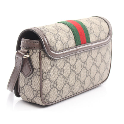 オフィディア ミニ シェリーライン GGスプリーム ショルダーバッグ PVC レザー ベージュ マルチカラー グッチ バッグ GUCCI