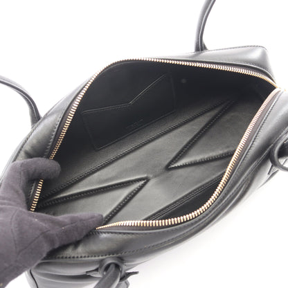 LE TECKEL MEDIUM ショルダーバッグ レザー ブラック アライア バッグ ALAiA