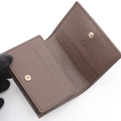 オフィディア シェリーライン GGスプリーム 二つ折り財布 PVC レザー ベージュ マルチカラー グッチ 財布・小物 GUCCI