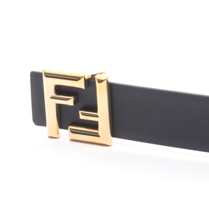 ラウンド FF リバーシブル ベルト PVC レザー ブラック ブラウン フェンディ 財布・小物 FENDI