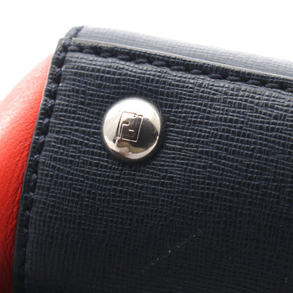 PETITE 2JOURS プチ トゥージュール ハンドバッグ レザー ネイビー レッド フェンディ バッグ FENDI