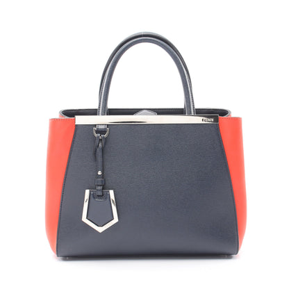 PETITE 2JOURS プチ トゥージュール ハンドバッグ レザー ネイビー レッド フェンディ バッグ FENDI