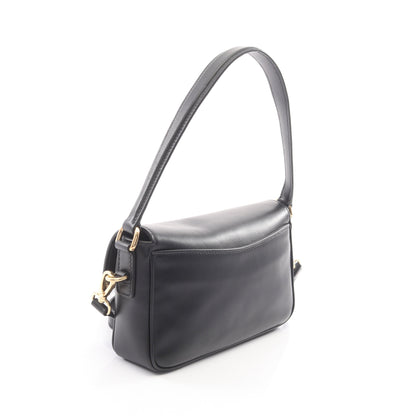 FINE CALF ペニー 2WAY ハンドバッグ レザー ブラック ミュウミュウ バッグ miu miu